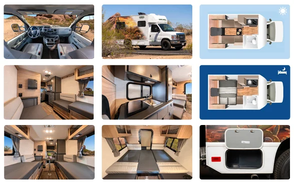 Motorhome para dos personas en Estados Unidos y Canadá